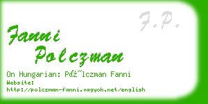 fanni polczman business card